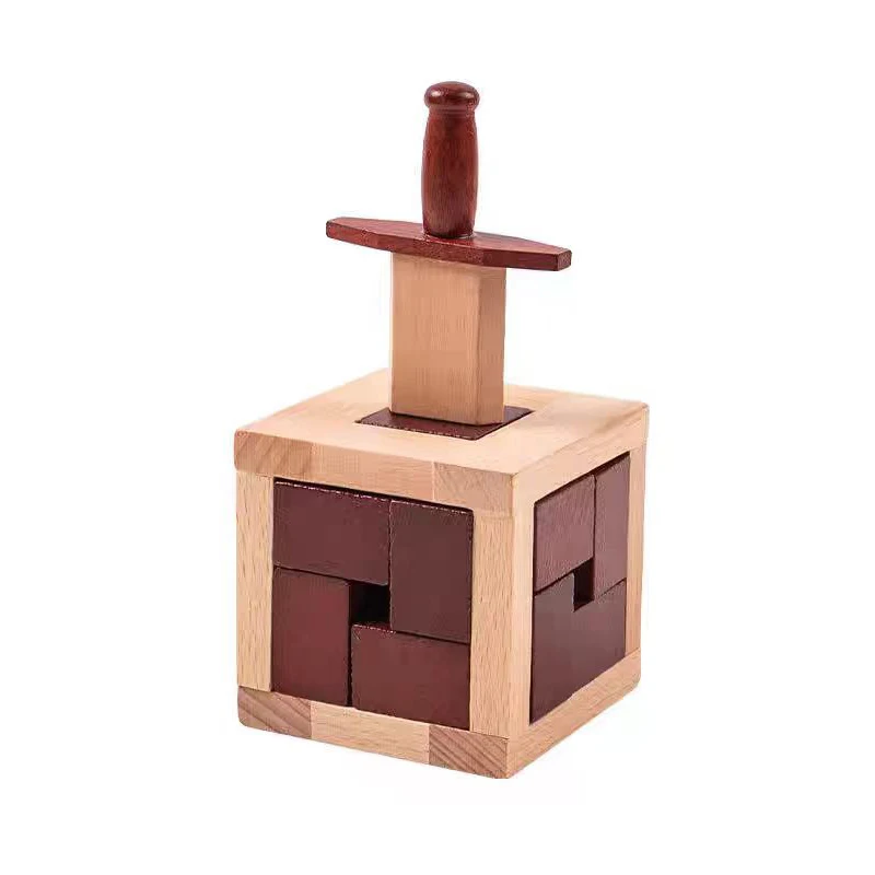 Challenging Wooden Brain Teaser Puzzle Box - Unique Gift