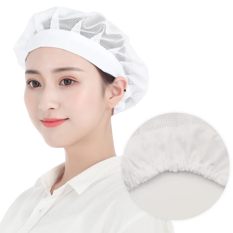 Breathable Mesh Working Hats Workshop Work Cap Catering Canteen Hotel ...
