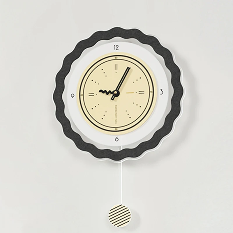 

Minimalistic Modern Clock Wall Aesthetic Cute Funny Simple Wall Clock Original Art Silent Pendulum Pointers Horloge Home Design