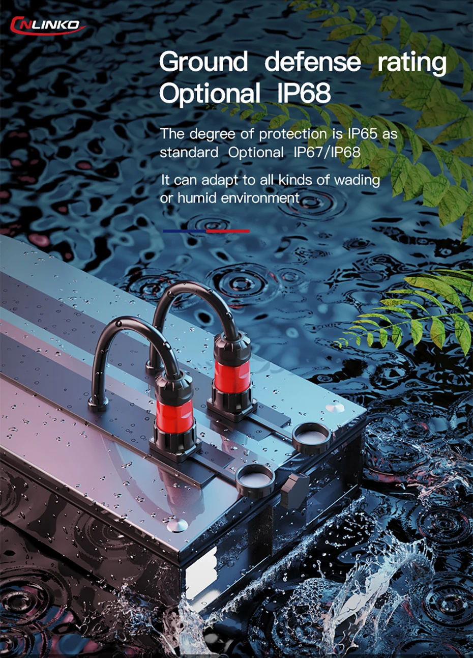 Description Picture 5 of itemCNLINKO M20 Electrical Waterproof Connector 2 3 4 5 7 9 12 14 Pin Solder Wiring Terminal Aviation Plug Industrial Panel Socket
