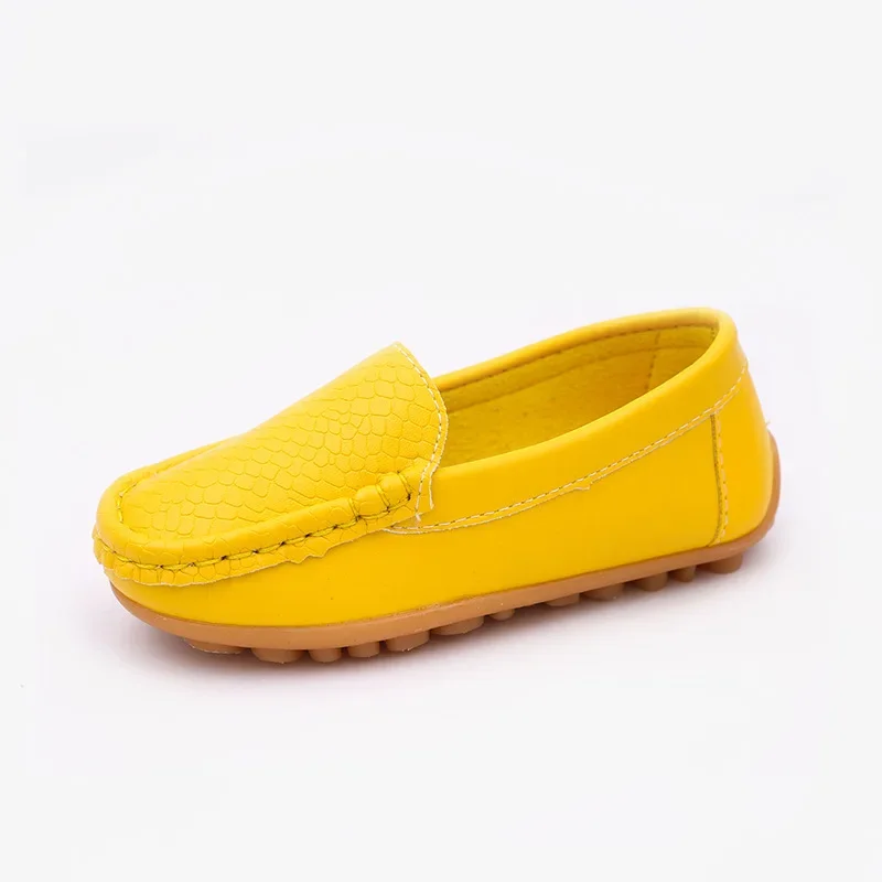 Children Casual Shoes PU Leather Color Korean Styles Boys Girls Shoes Soft Comfortable Loafers Slip On Kids kids shoes
