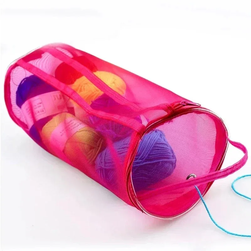 Diy Hand Knitting Tool Storage Bag Sewing Thread Storage Mesh Bag Knitting Tool Storage Bag DIY Apparel Needlework Storag