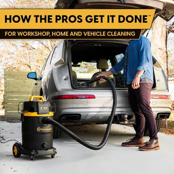 8 Gallon Wet/Dry Vacuum with Self-Cleaning Filter, 4.5 HP Motor for Powerful Suction and Easy Cleaning 3