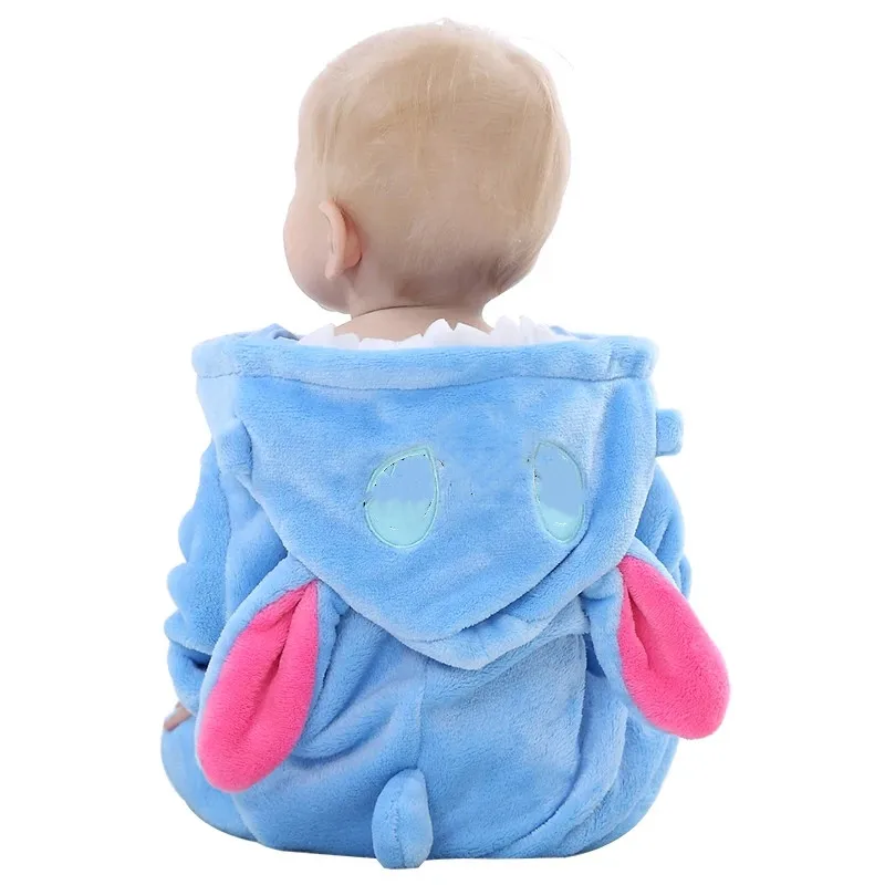 Kids Toddlers Infant Tiger Dinosaur Animal Fancy Dress Costume Outfit Hooded Romper Jumpsuit Warm Pajama Bodysuit