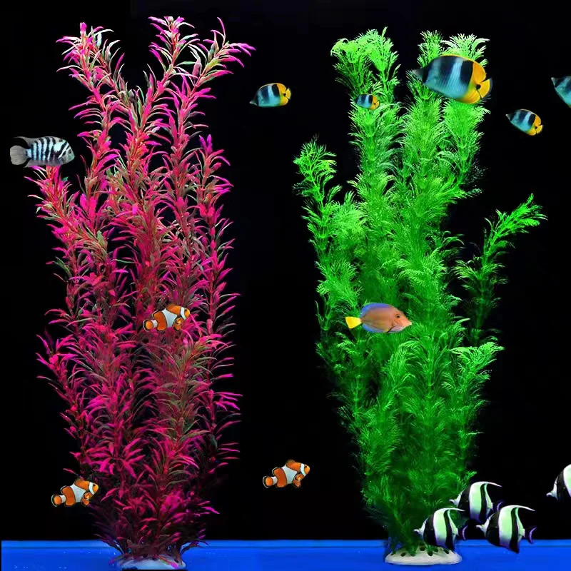 

Multiple Styles Artificial Aquarium Decor Plants Water Weeds Ornament Aquatic Plant Fish Tank Grass Decoration Accessories