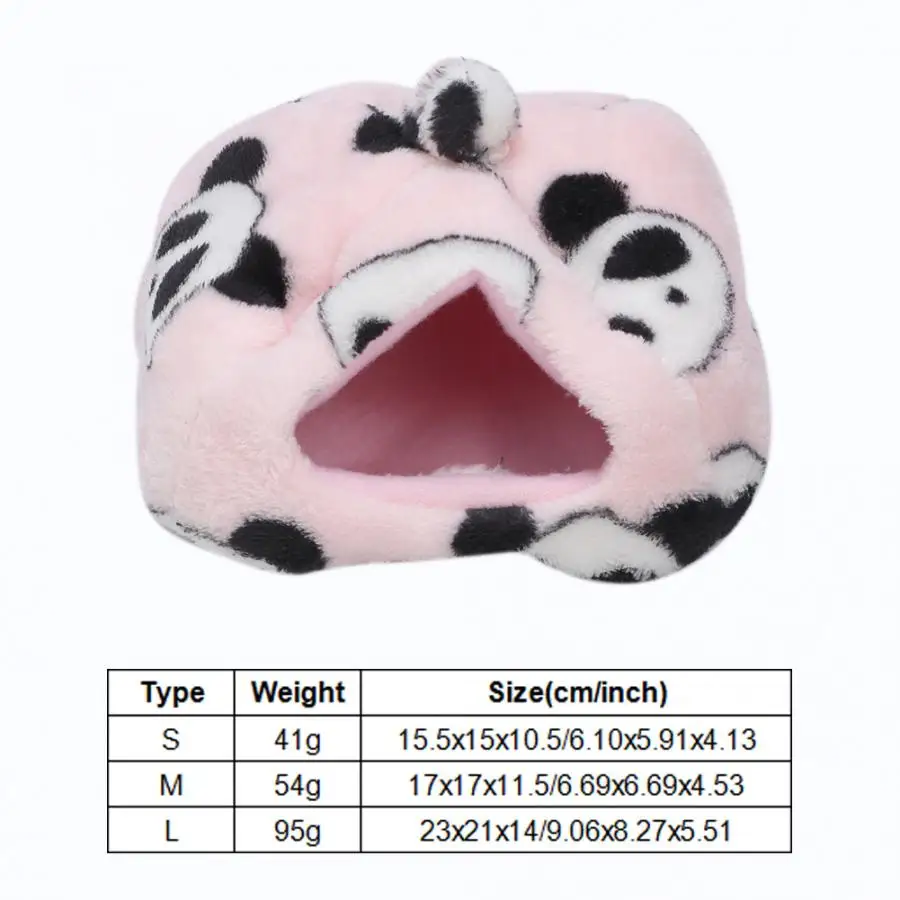 Winter Thicken Plush Cloth Pet Hamster House Hedgehog Bed for Guinea Pig Flying Birds Cage Accessories Dog House pet house