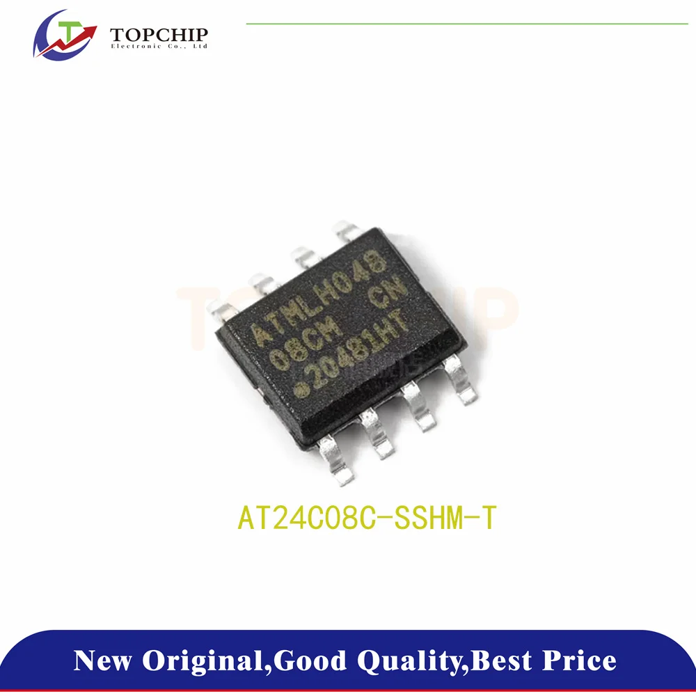 

10Pcs New original AT24C08C-SSHM-T AT24C08C 08CM EEPROM 8KBIT I2C 1MHZ 8SOIC