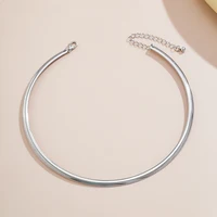 Collier Ras du Cou en Forme de Cercle Épais pour Femme, Élégant, Simple, Bijoux à la Mode, Accessoires Féminins, 2023 5