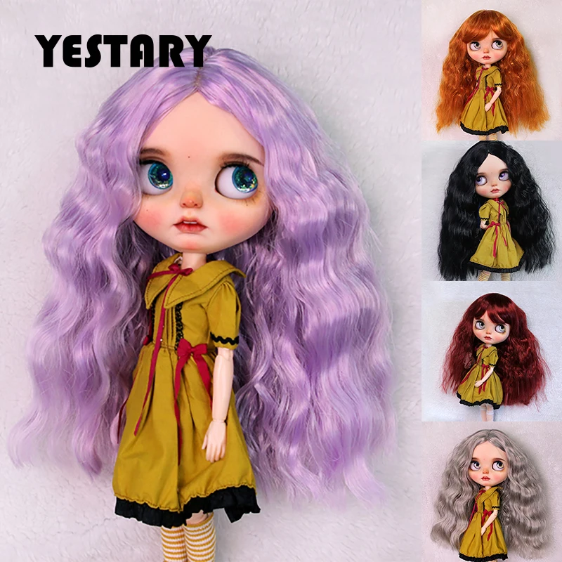 

YESTARY BJD, парик для куклы, реальный размер, аксессуары для кукол, парик, высокотемпературный шелк, модные длинные волосы, вьющиеся волосы, челки