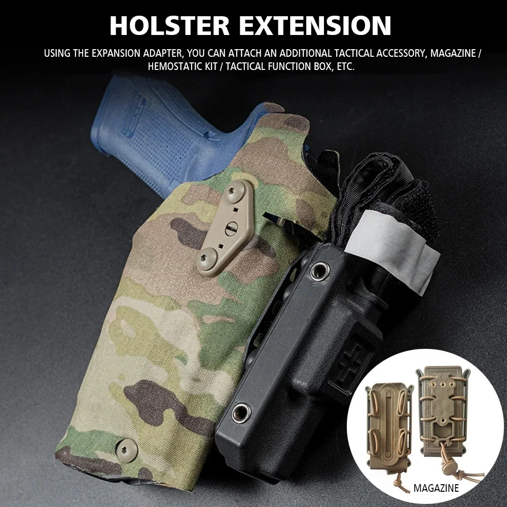 NEW Tactical Holster Negative Cant Plate Equipment Mount Airsoft Handgun Case NCPE Extension Tourniquet Front Mounting Platform 6