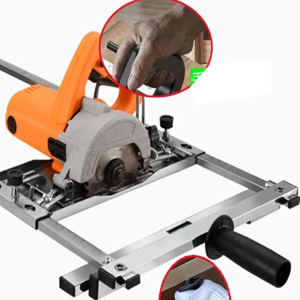Multifunctional edge trimmer circular saw guide rail positioning frame high precision 4 inch wood cutting positioning frame DIY