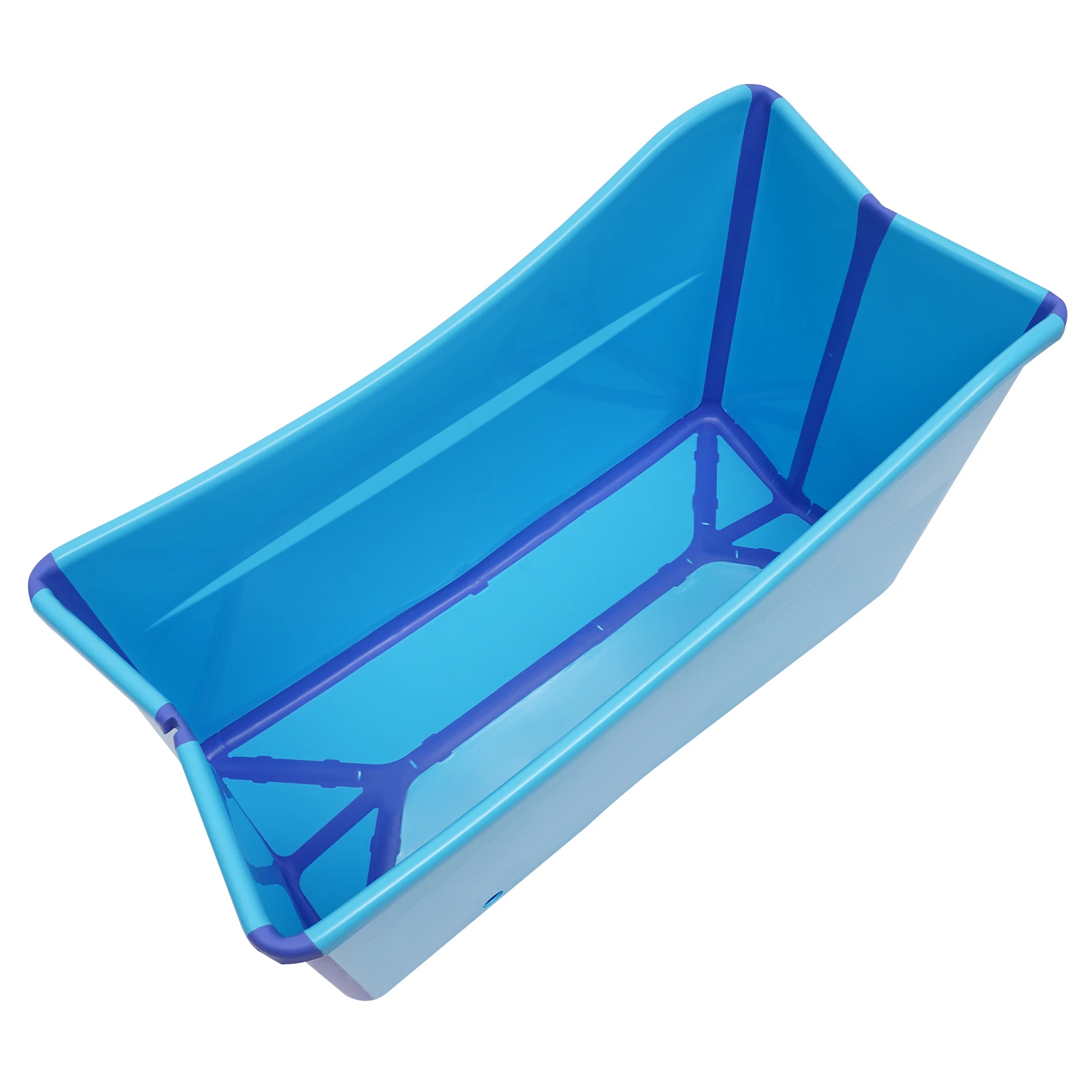 Foldable Bathtub with Drainage System Collapsible Adult Spa Bathtub Children's Swimming Pool Indoor Outdoor Use 87*46*56.5cm