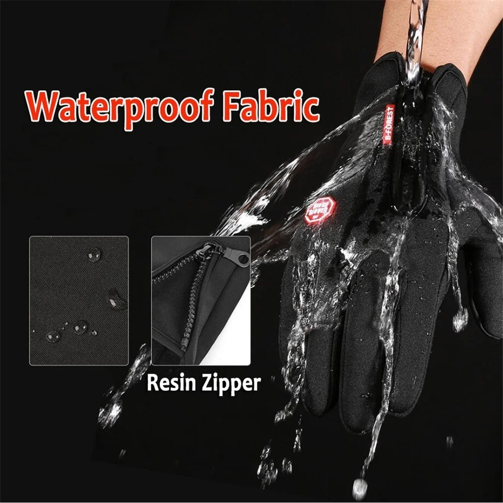 Winter Gloves for Men Women Touchscreen Warm Outdoor Cycling Driving Motorcycle Cold Resistance Gloves Windproof Non-Slip Gloves 4