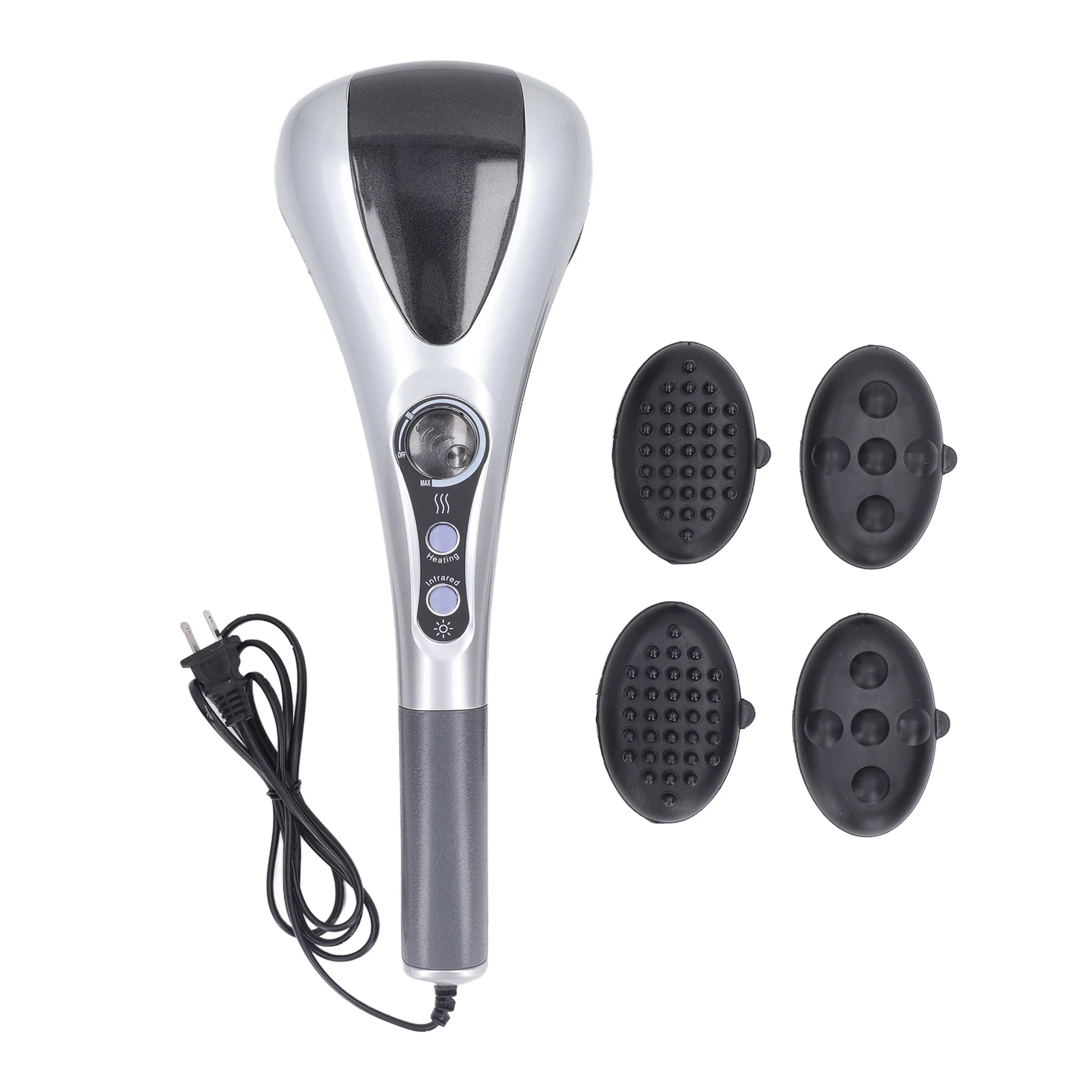 

Electric Vibrating Massager Electric Handheld Massager Soothe Reduce Fatigue Alleviates Soreness US Plug 110‑240V for Shoulder