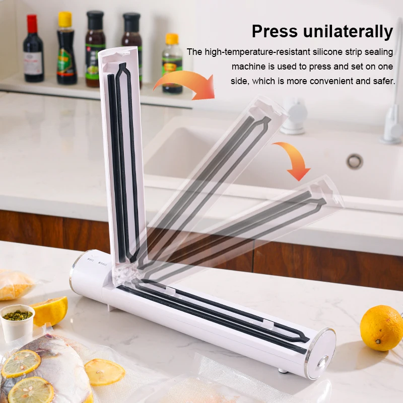 TINTON LIFE Vacuum Sealer Packaging Machine 220V/110V Household Food Vacuum Sealer Film Packer Including 10Pc Bags