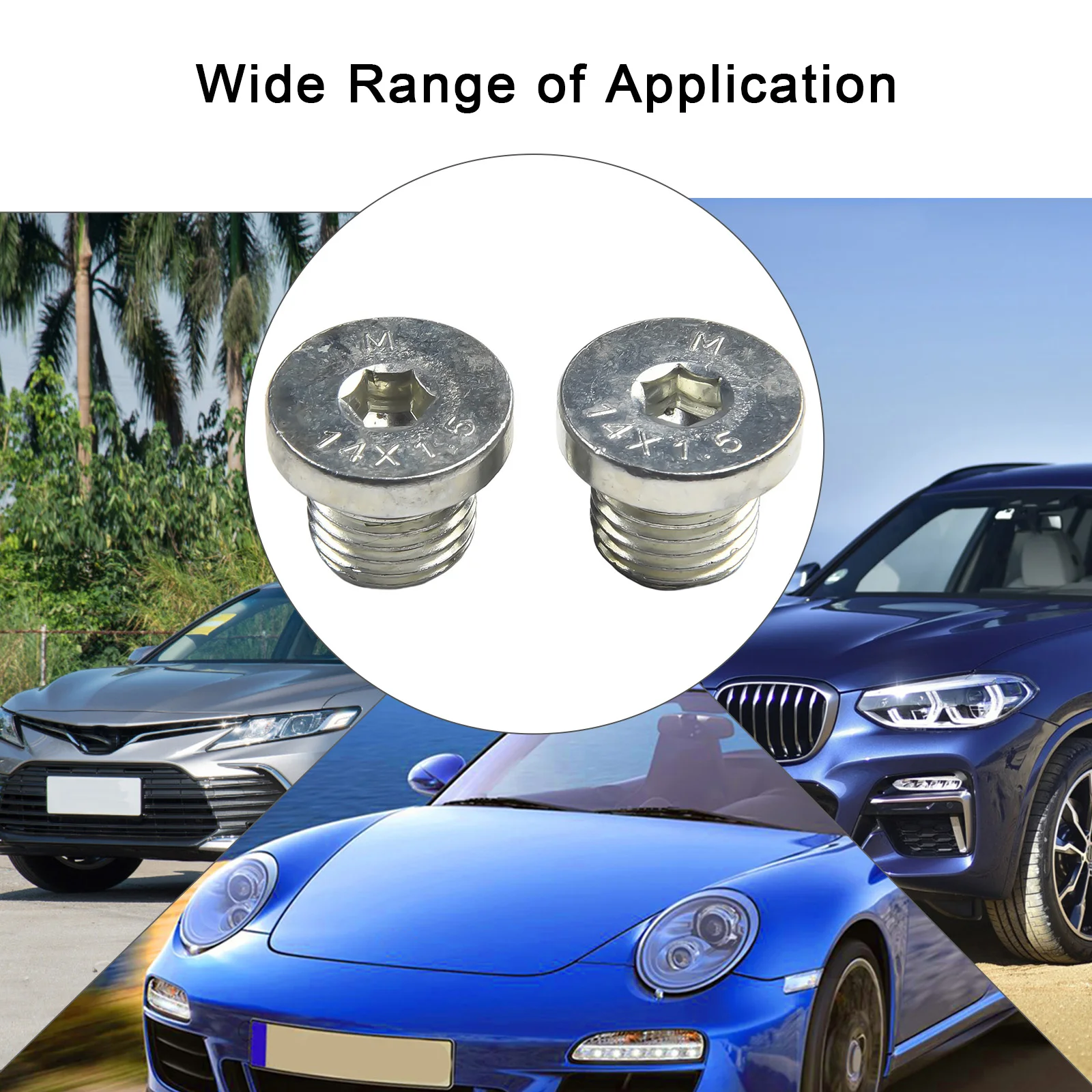 AutoTransmission Oil Pan Drain Plug W/ Seal Ring 10pcs for BMW E39 E46 E60 E90 Z8 E52