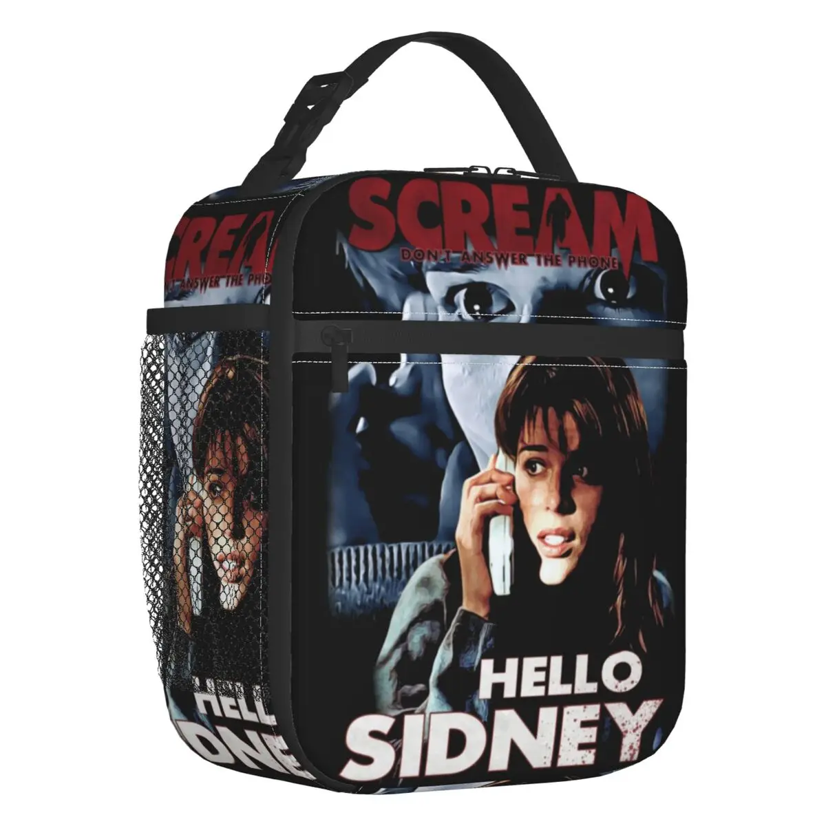 

Изолированная сумка для ланча Sidney Prescott с изображением крика, Женская водонепроницаемая Термосумка с ужасной пленкой на Хэллоуин, Офисная сумка для ланча и пикника, для путешествий