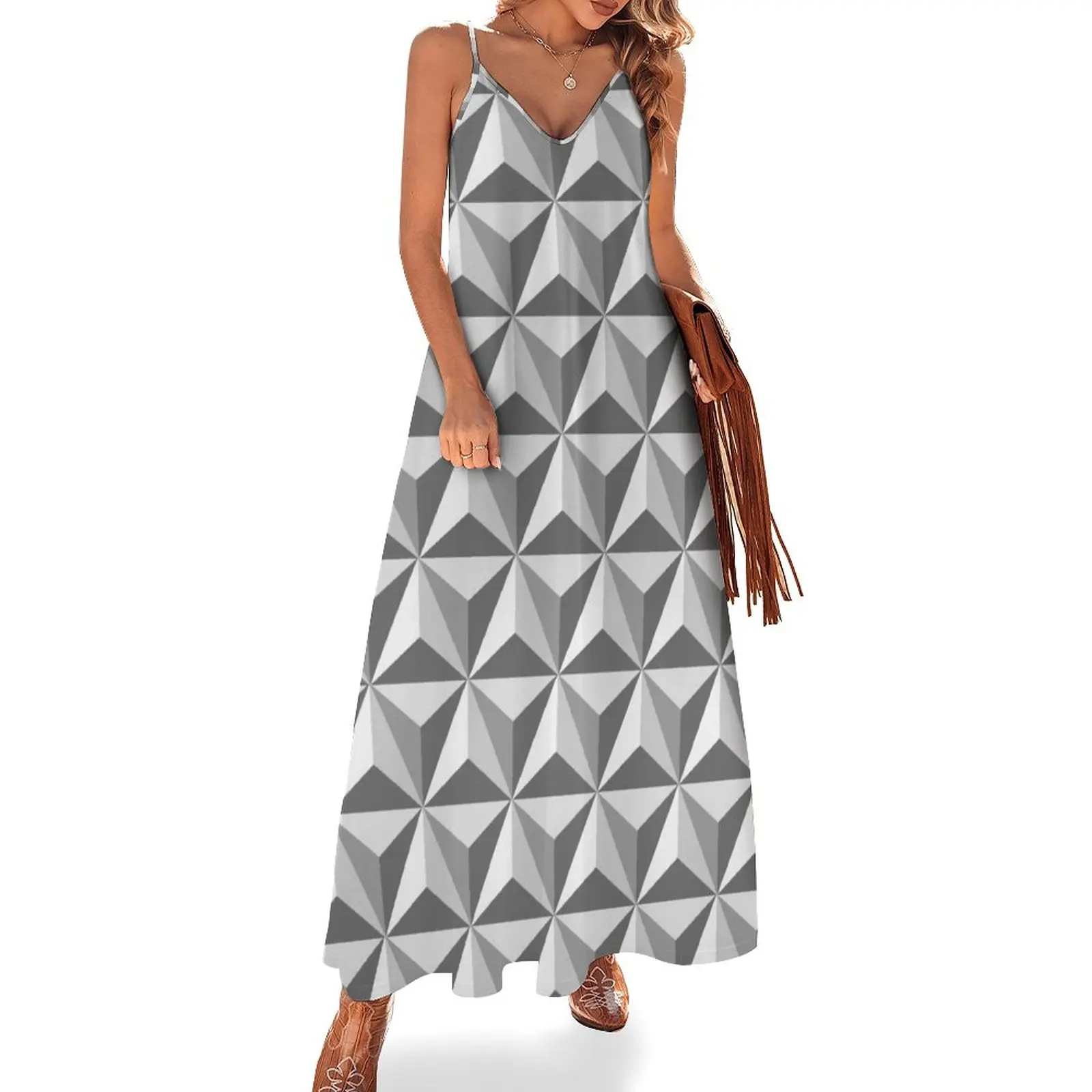 

Traditional Spaceship Earth Sleeveless Dress luxury woman evening dress Dresses gala party dresses woman luxury dress