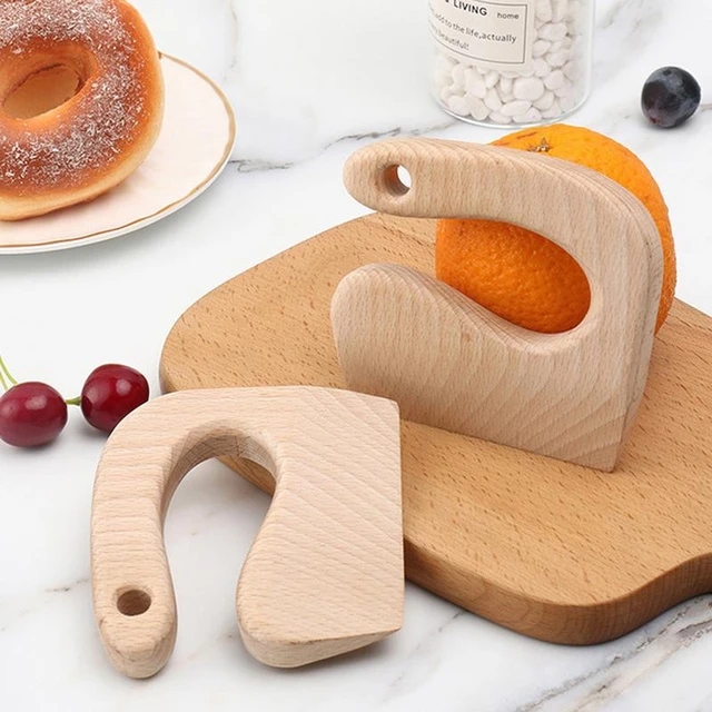 Wooden Knife Kids Cooking Toys Safe Knives Cutting Fruit Vegetable Chopper  Kitchen Toy Montessori Education Tools For Toddlers - AliExpress
