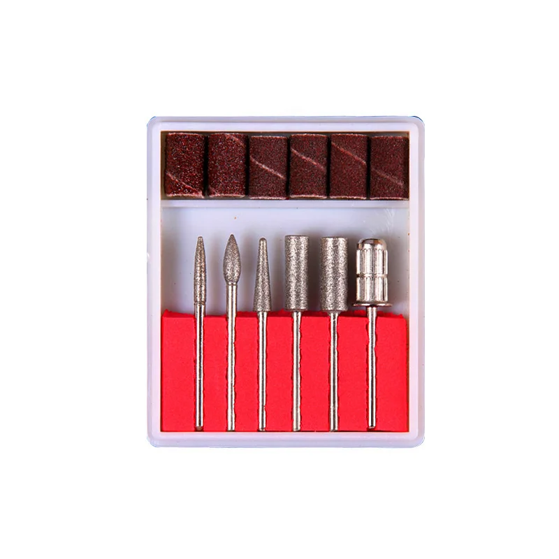 6pcs/Set Diamond Nail Drill Bit Rotery Milling Cutters For Pedicu