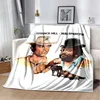 Terence Hill and Bud Spencer Printed Blanket Comedy character Warm Thin Flannel Soft and Comfortable Home Travel Blanket Gift@0 1