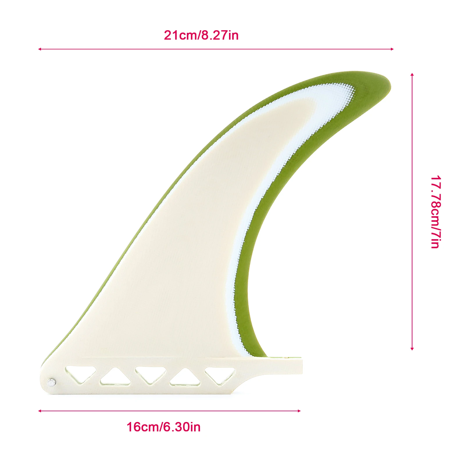 7/8/9/10 インチ シングルセンターフィン 1 工具なしフィンネジ付き