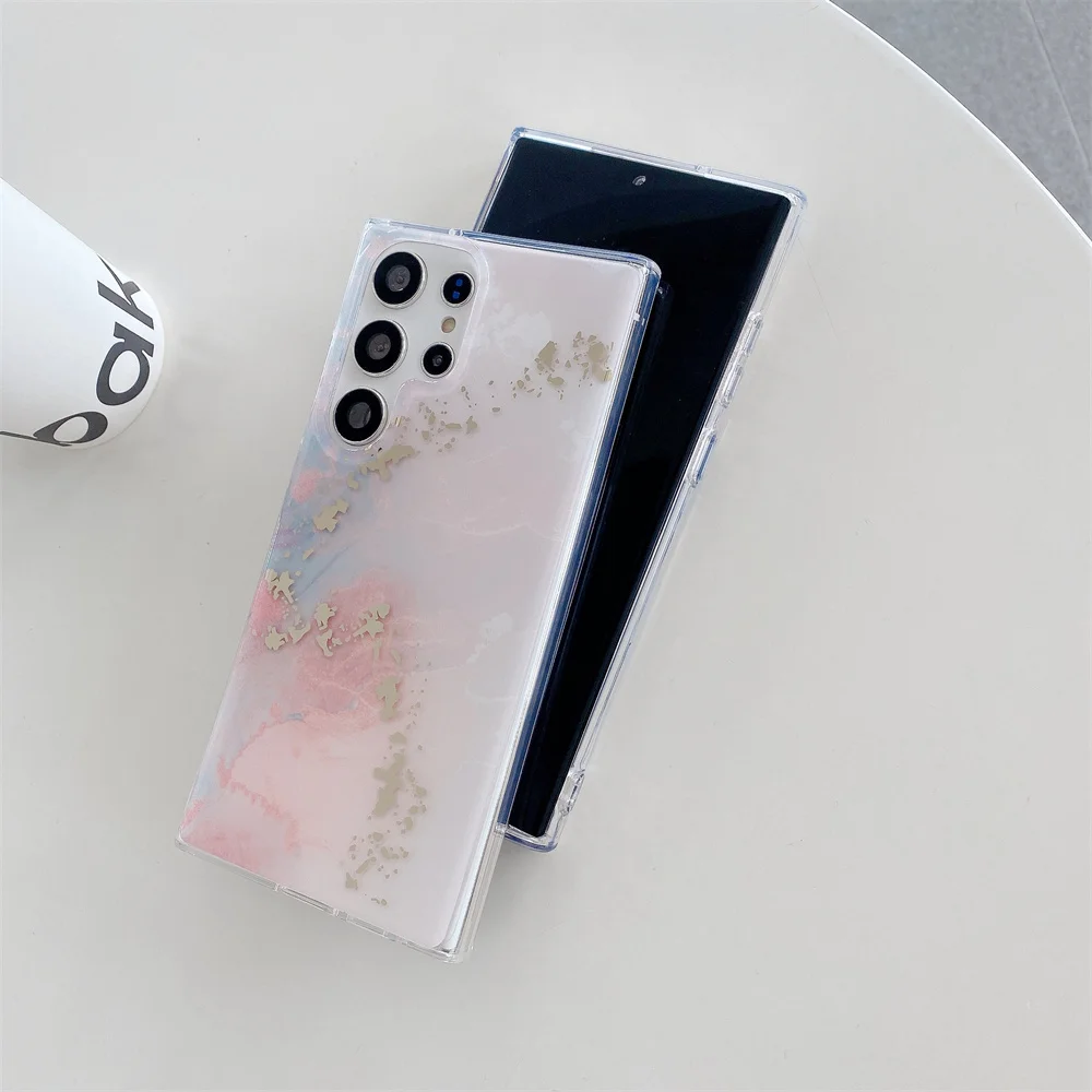 Glitter Marble Hard Phone Case – Stylish Protective Cover
