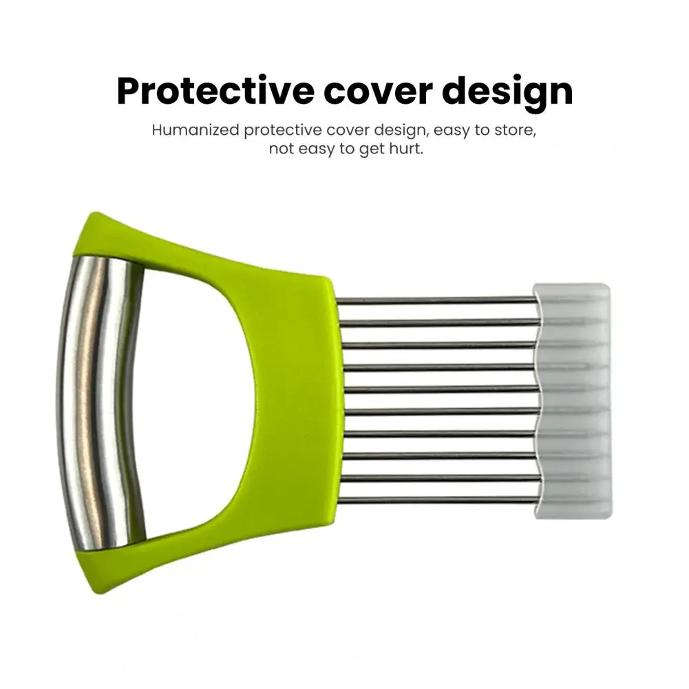 Quick Easy Slicing Tool Vegetable Slicer Tool Stainless Steel Onion Cutter Slicer Set for Kitchen Vegetable Chopper for Potato