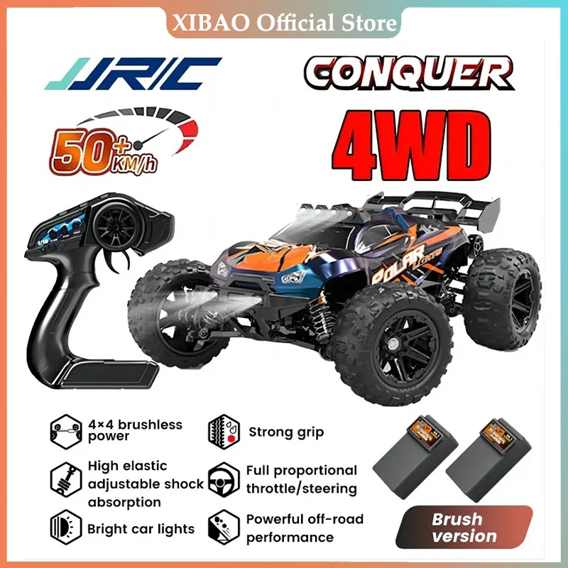 

JJRC Coche Todoterreno Teledirigido 4WD, Vehículo De Control Remoto De Alta Velocidad, Escala 1:16, 50km/h 70 Km/h, 2024 G, 2,4