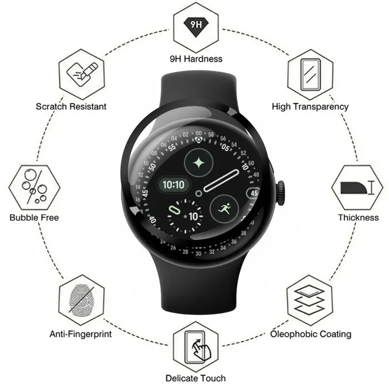 Soft 3D Curved Anti-Scratch Film Screen Protector for Smartwatch Accessories