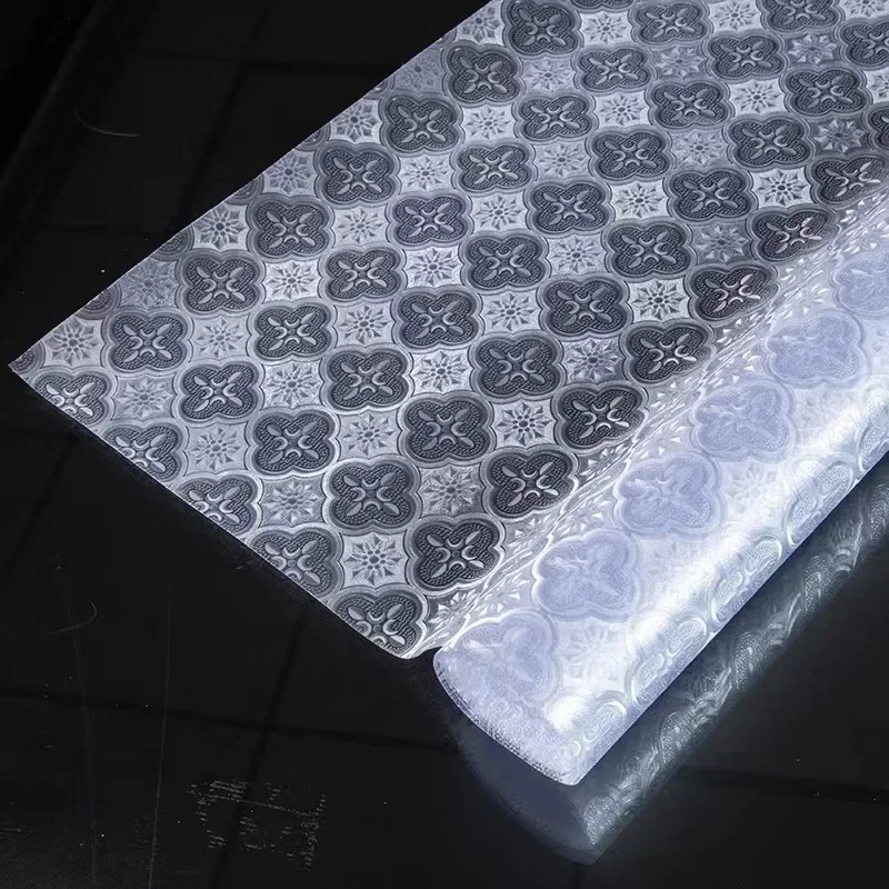 Vintage Begonia Frosted Window Privacy Film Self Adhesive for UV Blocking Heat Control Glass Stickers