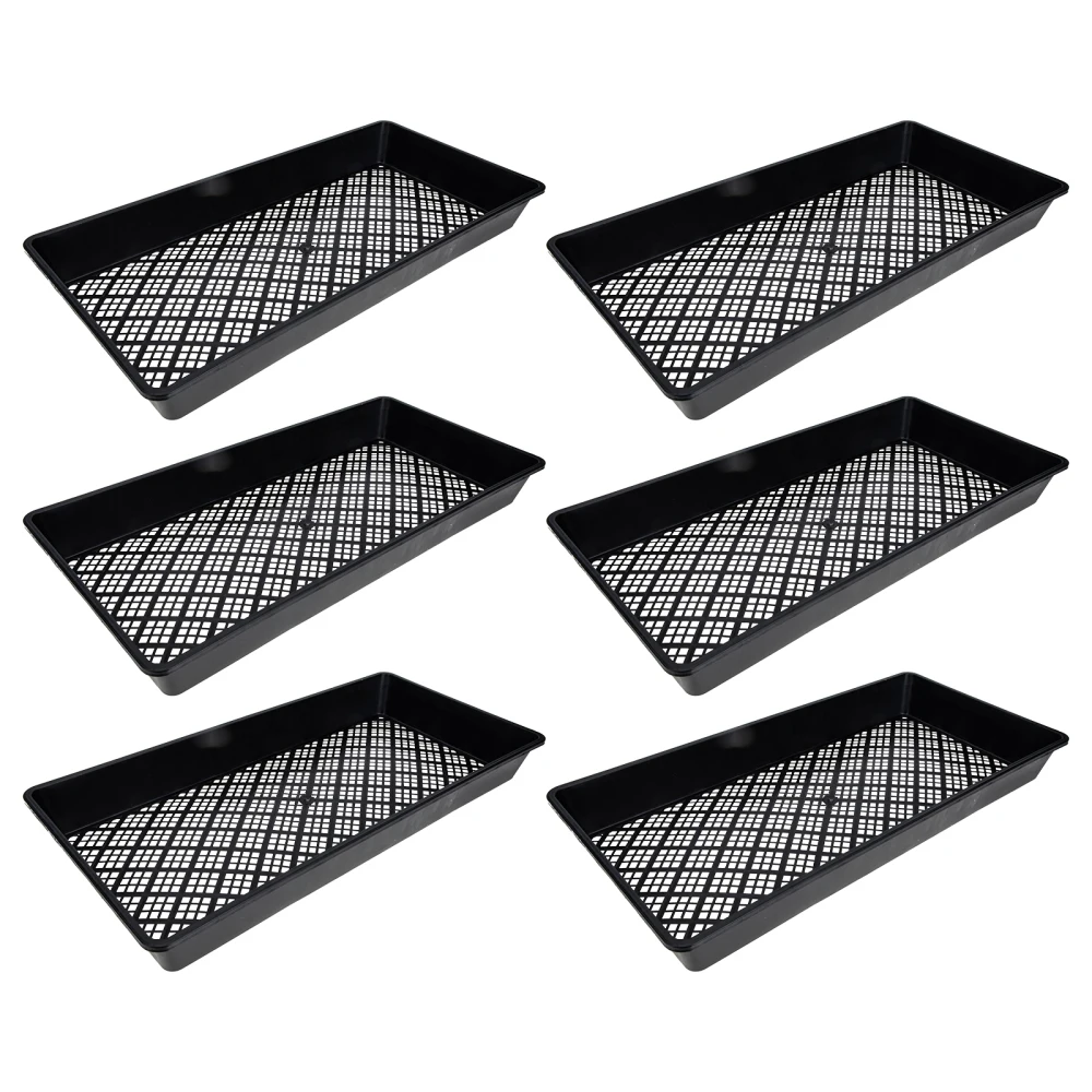 Berçário Crescendo Starter, Plástico Microgreen Bandejas Plantando, 6 Pcs