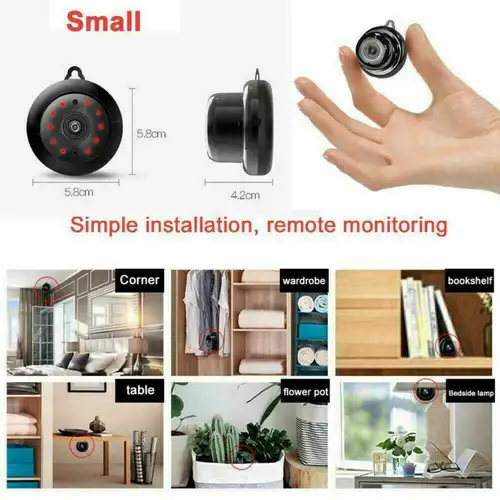 Mini Wifi 1080P Camera Wireless CCTV Infrared Night Vision Motion Detection 2-Way video Motion Tracker Home Security Drop Ship - Image 6
