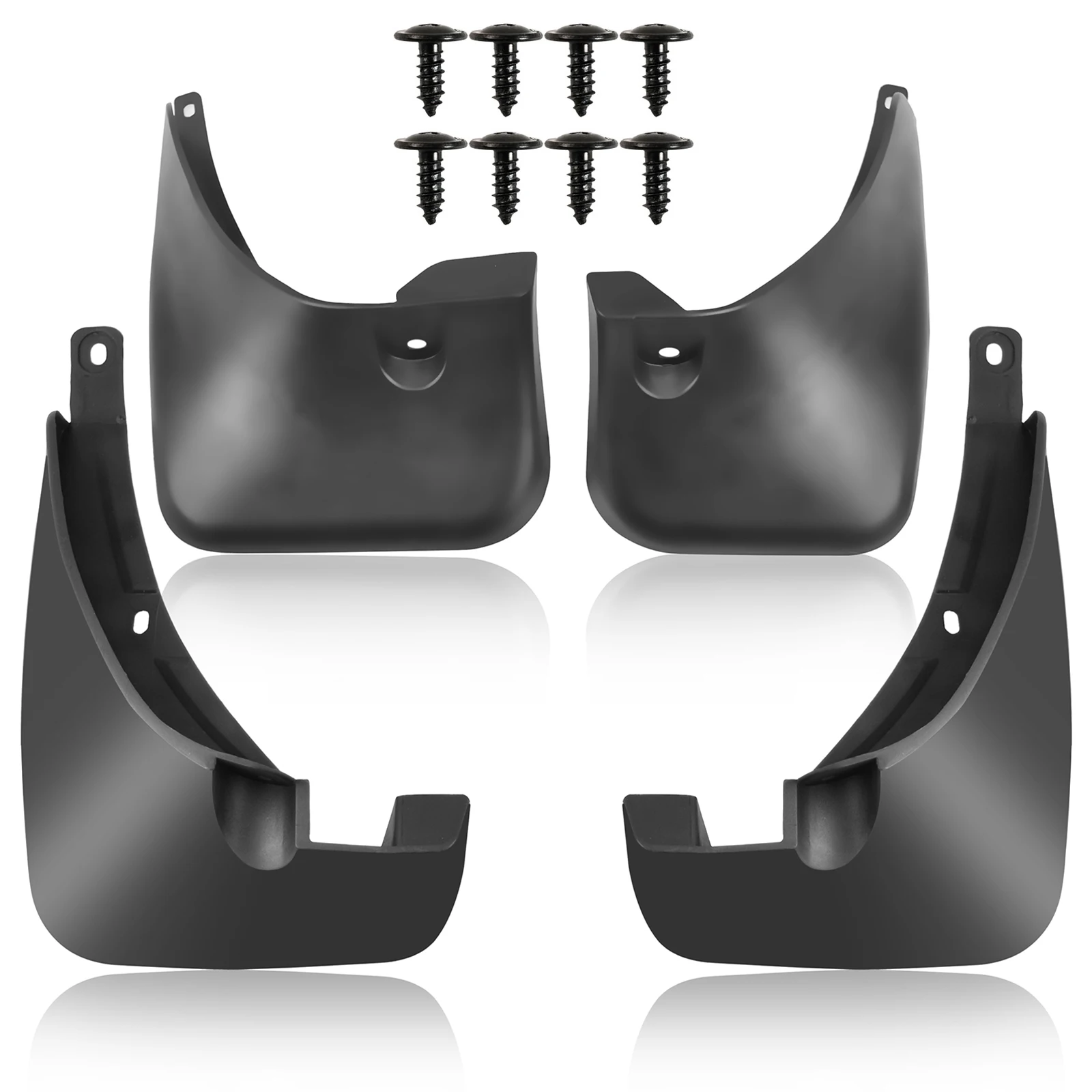 4er-Set Schmutzfänger vorne und hinten für Toyota RAV4 2006 - 2012 ohne Kotflügelverbreiterung 2007 2008 2009 2010 2011 – Detail 1