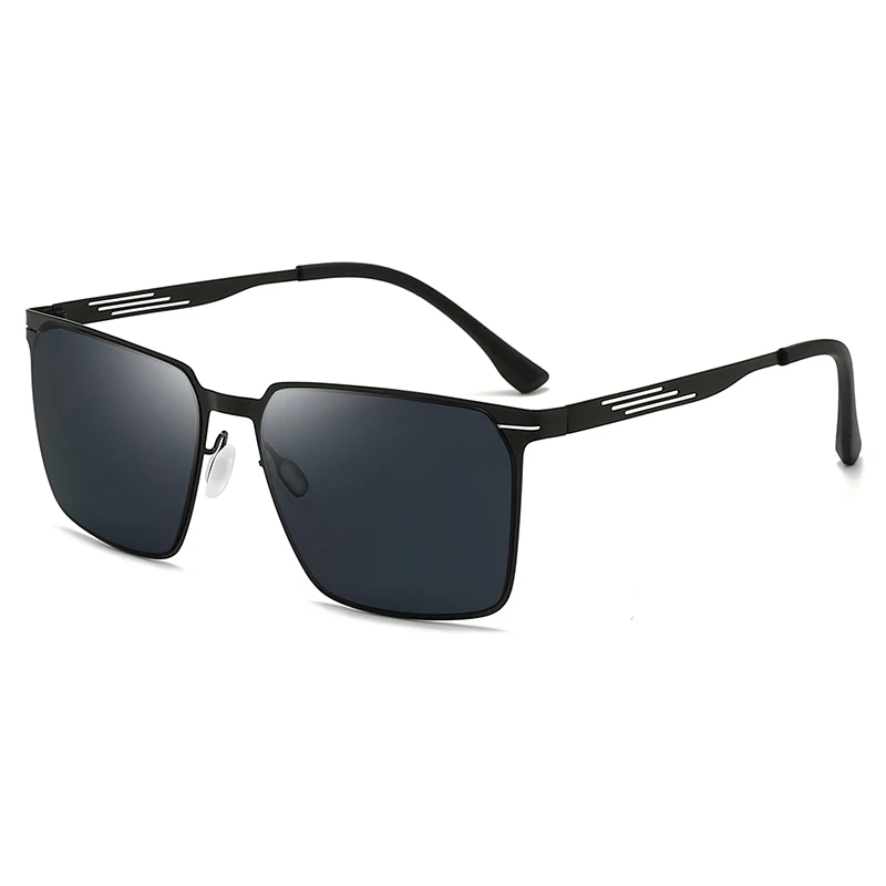 Square Frame Men's Metal Sunglasses 5133 Fashion Driving Uv Proof Hd Sunglasses