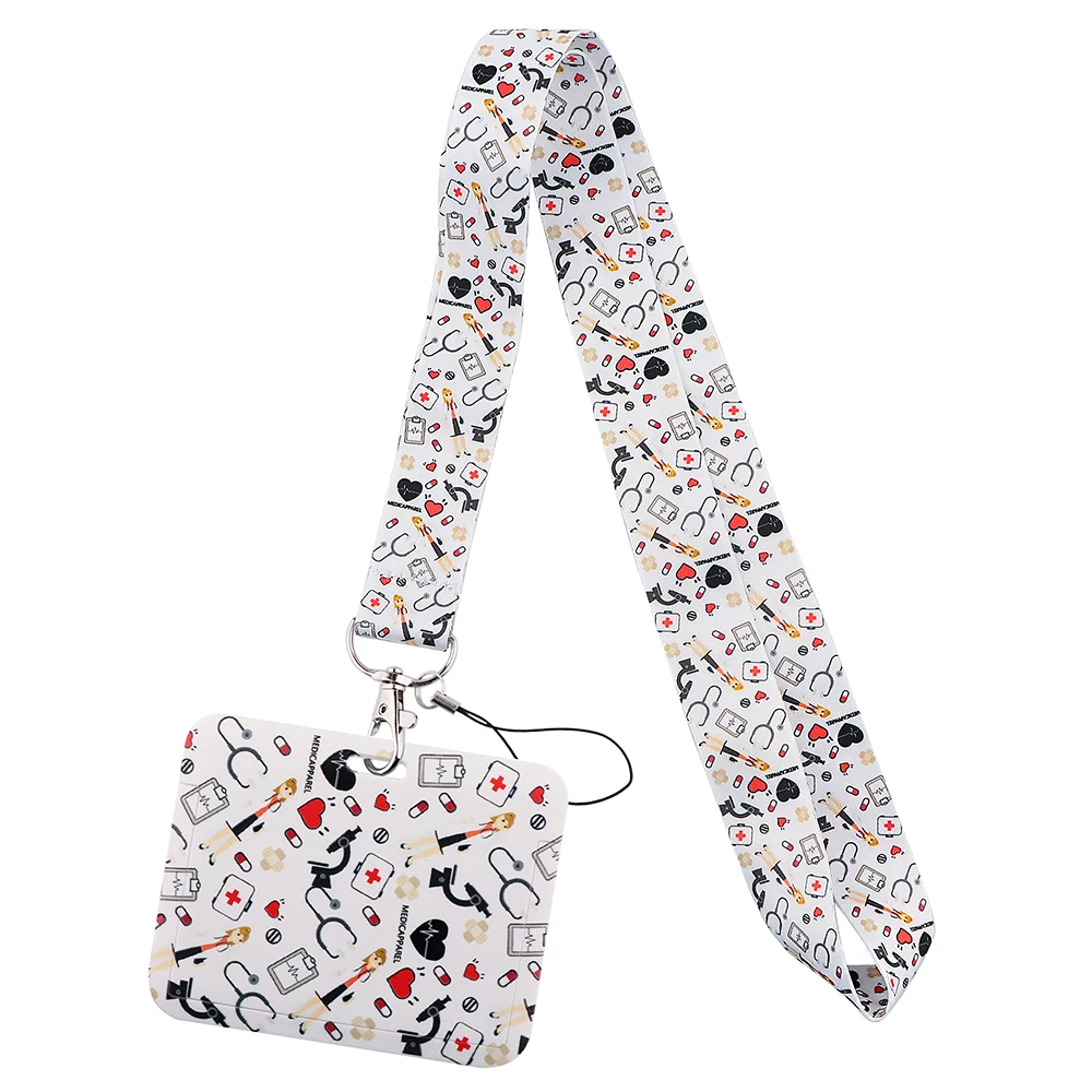 Wholesale Sakura Daisy Yoga Lanyard – Stylish Neck Strap & ID Badge Holder Accessories