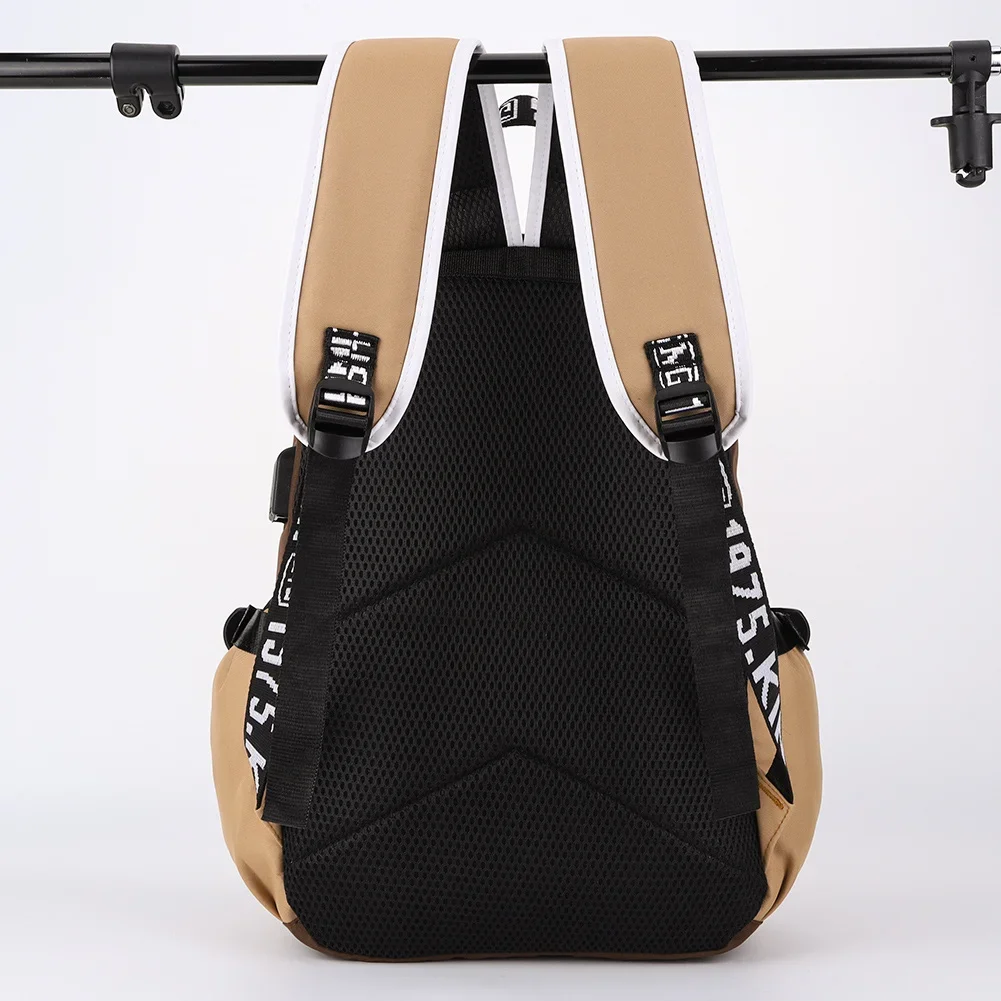 Cartoon Capybara Backpack with Pencil Case, Cute Kawaii Large Capacity Aesthetic Rucksack, Nylon Material, Zipper Closure