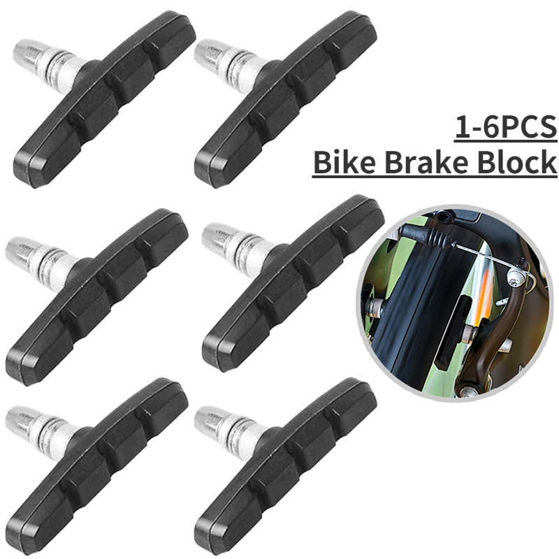 16pcsBikeBrakeBlocksRubberCyclingPartToolsMTBMountainRoad