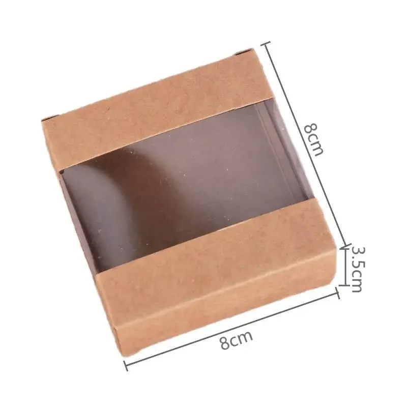 Yeruvce 50 StüCk Mini Kraftpapier Box Verpackung mit, Geschenk