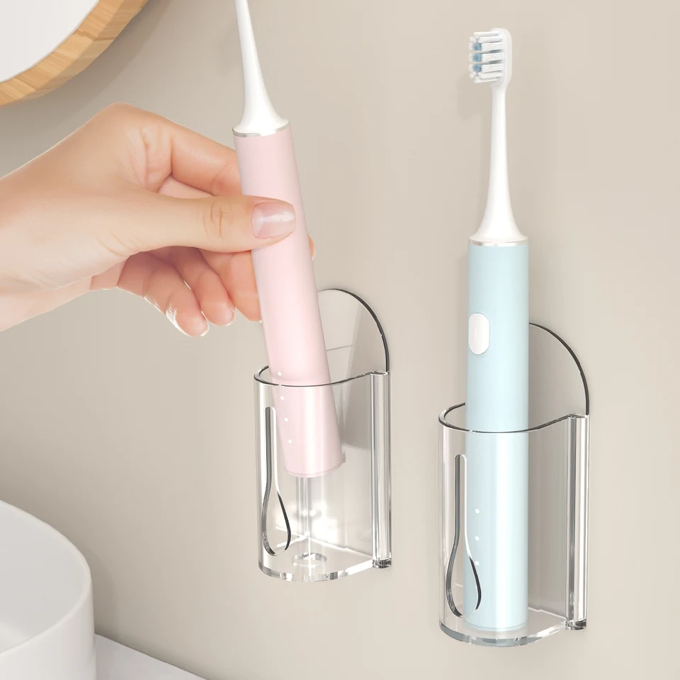 Linkidea Wall Mount Toothbrush Holder 3-Pack - Self Adhesive Bathroom Organizer