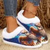 Owl House Slippers for Woman, Soft Memory Foam Womens Slippers Indoor/Outdoor, Comfy Fuzzy Slippers for Woman,Rubber Non-Slip 5