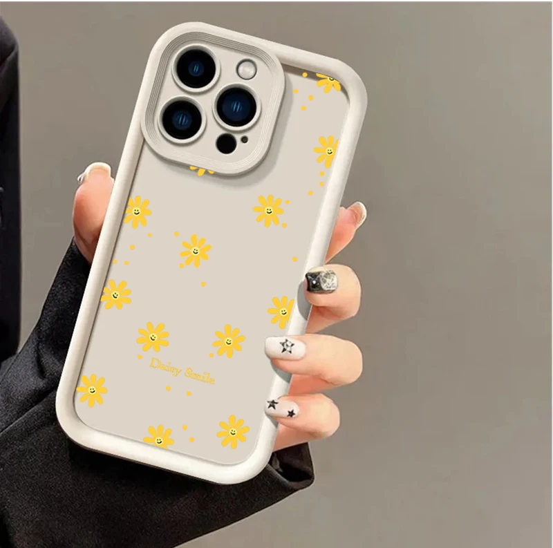 Daisy Flower Silicone Phone Case