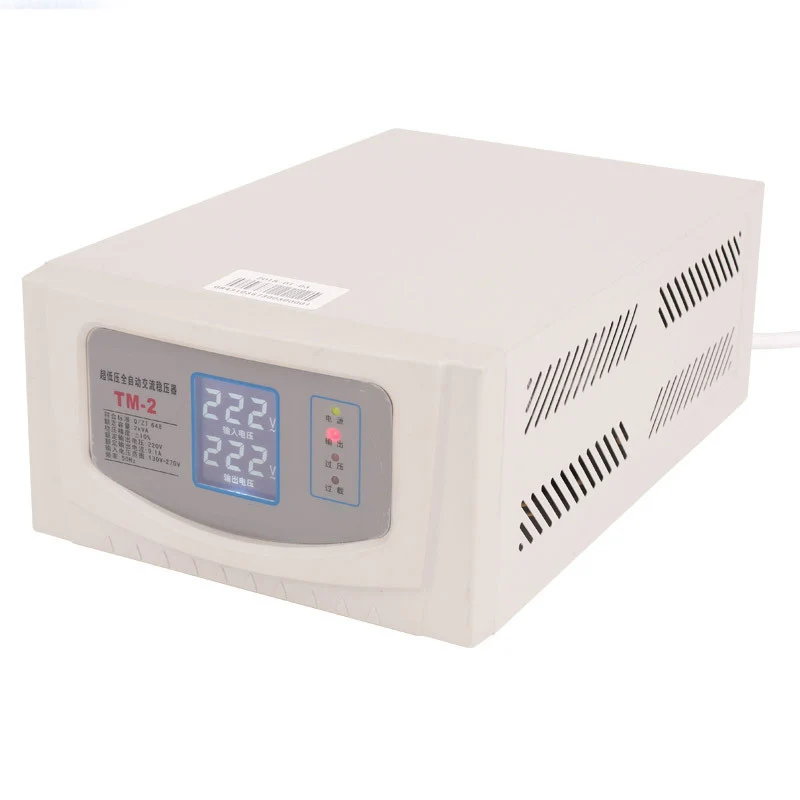 

TM-2 Automatic Household Voltage Stabilizer Household Single Phase 220V AC Voltage Stabilizer