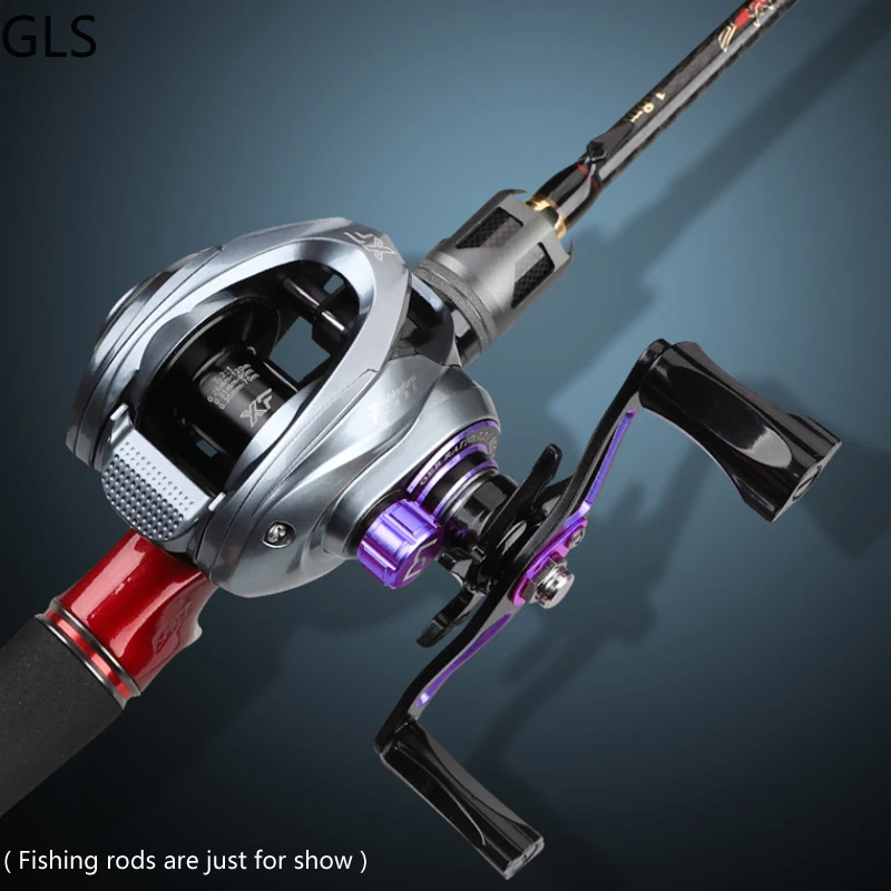 GLS 7.2:1 Gear Ratio Fishing Reel 8kg Max Drag Centrifugal Magnetic Double  Brake System Carp Baitcasting Wheel