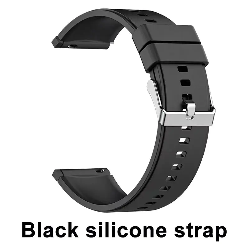 Black silicone strap