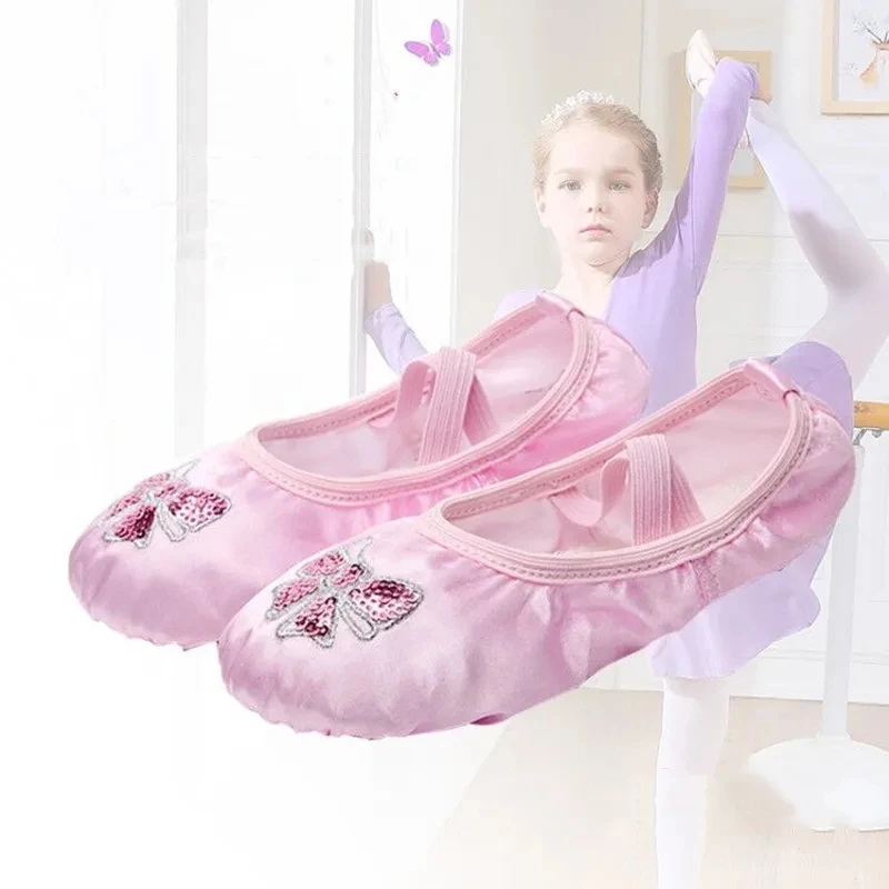 Baby Dance Shoes Kids Pointe Shoes Girls Ballerina Ballet Pointe