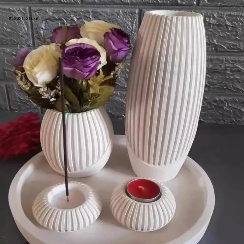 Concrete Mould Simple Hand-Making Supplies for DIY Hand-Making Flowerpot Vase