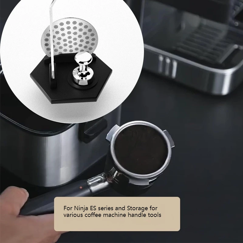 Stainless Steel Coffee Tool Storage Base for Kitchen Countertops