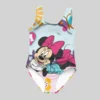 Disney Girls One Piece Swimsuit 3D Splash Ink Print One Piece Swimsuit with Cartoon Minnie Color Paint Girls and Women Summer 1