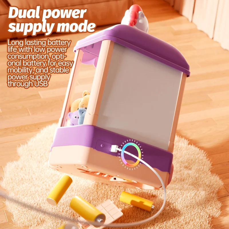 New Mini Claw Toy Kumomira Bubu Automatic Coin-Operated Play Game Arcade Crane Doll Machine Children Birthday Christmas Gift 5